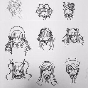 Rating: Safe Score: 0 Tags: 6+girls blush image long_hair monochrome multiple multiple_girls ribbon suigintou tagme twintails User: admin