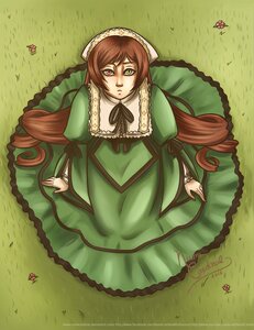 Rating: Safe Score: 0 Tags: 1girl brown_hair bug butterfly dress flower frills from_above grass green_dress green_eyes hat heterochromia image insect long_hair long_sleeves looking_at_viewer outdoors red_eyes solo suiseiseki twintails very_long_hair User: admin