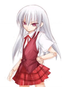 Rating: Safe Score: 0 Tags: 1girl cowboy_shot image long_hair looking_at_viewer plaid plaid_skirt pleated_skirt red_skirt ribbon school_uniform shirt simple_background sketch skirt solo suigintou vest User: admin