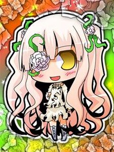 Rating: Safe Score: 0 Tags: 1girl :d blush chibi dress flower image kirakishou long_hair open_mouth pink_hair rose smile solo standing thighhighs traditional_media very_long_hair vines yellow_eyes User: admin