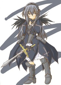 Rating: Safe Score: 0 Tags: 1girl akemi_homura armor armored_dress boots dress hairband image long_hair long_sleeves rozen_maiden solo suigintou sword weapon zero_point User: admin