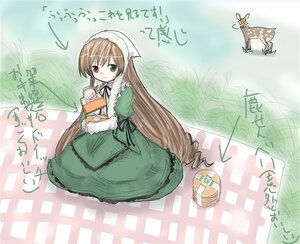 Rating: Safe Score: 0 Tags: 1girl brown_hair dress frills green_dress green_eyes heterochromia image long_hair long_sleeves looking_at_viewer red_eyes sitting smile solo suiseiseki very_long_hair watering_can User: admin