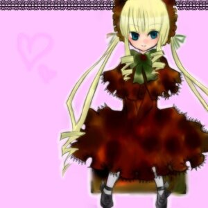 Rating: Safe Score: 0 Tags: 1girl blonde_hair blue_eyes bonnet bow bowtie dress full_body green_bow green_neckwear image long_hair long_sleeves looking_at_viewer red_dress shinku shoes simple_background solo standing twintails very_long_hair User: admin