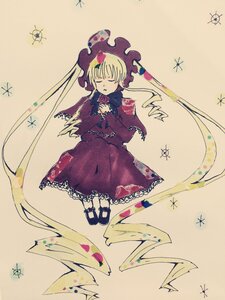 Rating: Safe Score: 0 Tags: 1girl blonde_hair bonnet closed_eyes cross dress drill_hair flower image long_hair shinku sleeping solo star_(symbol) twintails very_long_hair User: admin