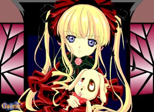 Rating: Safe Score: 0 Tags: 1girl bad_id bad_pixiv_id blonde_hair blue_eyes bonnet bow dress flower gaorin green_bow holding image kunkun long_hair long_sleeves looking_at_viewer rose rozen_maiden shinku sidelocks solo twintails User: admin
