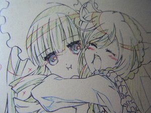 Rating: Safe Score: 0 Tags: 2girls blush closed_eyes eyebrows_visible_through_hair hug image long_hair looking_at_viewer multiple_girls open_mouth pair shinku siblings sisters smile suiseiseki traditional_media User: admin