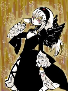 Rating: Safe Score: 0 Tags: 1girl auto_tagged bangs black_dress dress flower frilled_sleeves frills hairband image juliet_sleeves long_hair long_sleeves looking_at_viewer red_eyes red_flower red_rose rose solo suigintou wide_sleeves wings User: admin