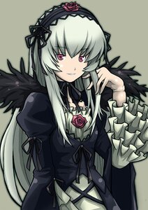 Rating: Safe Score: 0 Tags: 1girl black_dress dress flower frilled_sleeves frills hairband image juliet_sleeves long_hair long_sleeves looking_at_viewer pink_eyes ribbon rose silver_hair simple_background solo suigintou upper_body very_long_hair User: admin