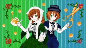 Rating: Safe Score: 0 Tags: 2girls auto_tagged brown_hair dress flower green_dress green_eyes hat heterochromia image long_sleeves looking_at_viewer multiple_girls open_mouth pair red_eyes short_hair siblings sisters smile souseiseki suiseiseki twins watering_can User: admin