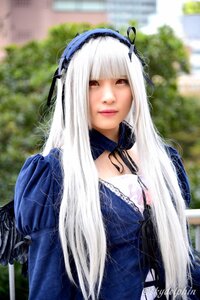 Rating: Safe Score: 0 Tags: 1girl bangs black_ribbon blurry blurry_background closed_mouth depth_of_field dress gothic_lolita hairband lips lolita_fashion long_hair long_sleeves looking_at_viewer outdoors red_eyes ribbon solo suigintou upper_body white_hair User: admin