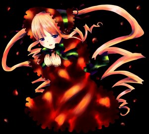 Rating: Safe Score: 0 Tags: 1girl blonde_hair blue_eyes bonnet dress drill_hair full_body image long_hair long_sleeves looking_at_viewer open_mouth petals red_dress rose rose_petals shinku solo twin_drills twintails User: admin