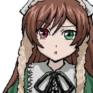 Rating: Safe Score: 0 Tags: 1girl bangs brown_hair dress frills green_eyes image long_hair looking_at_viewer neck_ribbon oekaki open_mouth ribbon simple_background solo suiseiseki upper_body white_background User: admin