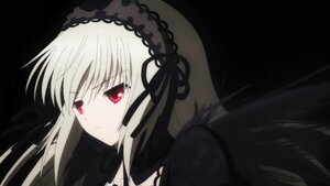 Rating: Safe Score: 0 Tags: 1girl bangs black_background black_ribbon black_wings closed_mouth detached_collar dress flower frills hairband image long_hair long_sleeves looking_at_viewer red_eyes ribbon rose silver_hair simple_background solo suigintou wings User: admin