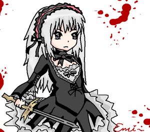Rating: Safe Score: 0 Tags: 1girl black_dress blood blood_splatter detached_collar dress flower frills gothic_lolita hairband image lolita_fashion lolita_hairband long_hair long_sleeves looking_at_viewer petals red_flower rose rose_petals silver_hair solo standing suigintou weapon white_background wings User: admin