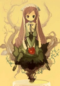 Rating: Safe Score: 0 Tags: 1girl apple bangs brown_eyes brown_hair dress drill_hair duplicate flat_chest food frills fruit green_dress green_eyes hat headdress heterochromia hiruma_andon holding holding_food holding_fruit image lolita_fashion long_hair long_sleeves looking_at_viewer pantyhose parted_lips red_eyes ribbon rozen_maiden shoes simple_background sitting solo suiseiseki twin_drills twintails very_long_hair yellow_background User: admin