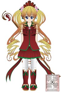 Rating: Safe Score: 0 Tags: 1girl blonde_hair blue_eyes boots bow drill_hair full_body hair_ornament image knee_boots long_hair pantyhose red_dress red_skirt shinku skirt smile solo standing twin_drills twintails very_long_hair white_background white_legwear User: admin