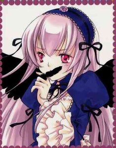 Rating: Safe Score: 0 Tags: 1girl dress flower frilled_sleeves frills hairband image juliet_sleeves long_hair long_sleeves looking_at_viewer pink_eyes puffy_sleeves red_eyes rose simple_background solo suigintou upper_body wings User: admin