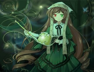 Rating: Safe Score: 0 Tags: 1girl bad_id bad_pixiv_id brown_hair bug butterfly dress frills green_dress green_eyes heterochromia holding image insect long_hair long_sleeves looking_at_viewer mtyy photoshop_(medium) red_eyes ribbon rozen_maiden smile solo suiseiseki very_long_hair watering_can User: admin