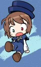 Rating: Safe Score: 0 Tags: 1girl blue_dress blush brown_hair chibi dress hat heterochromia image long_sleeves military military_uniform open_mouth red_eyes short_hair solo souseiseki uniform User: admin