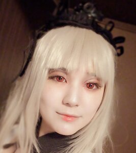 Rating: Safe Score: 0 Tags: 1girl bangs blurry closed_mouth depth_of_field eyelashes face lips long_hair looking_at_viewer portrait red_eyes simple_background smile solo suigintou white_hair User: admin