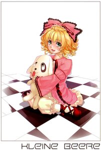 Rating: Safe Score: 0 Tags: 1girl argyle argyle_background argyle_legwear blonde_hair board_game bow checkerboard_cookie checkered checkered_background checkered_floor checkered_kimono checkered_skirt chess_piece cookie curly_hair diamond_(shape) dress flag floor green_eyes hinaichigo image official_style on_floor open_mouth perspective pink_bow plaid_background race_queen reflection reflective_floor short_hair solo stuffed_animal tile_floor tile_wall tiles vanishing_point User: admin