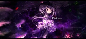 Rating: Safe Score: 0 Tags: 1girl akemi_homura dress frills hairband image letterboxed long_hair purple_eyes ribbon solo suigintou weapon wings User: admin