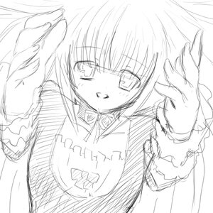 Rating: Safe Score: 0 Tags: 1girl animal_print blush bow clothes_writing gloves greyscale holding_panties holding_underwear image monochrome name_tag sketch smile solo striped_panties suigintou underwear User: admin