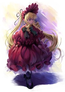 Rating: Safe Score: 0 Tags: 1girl auto_tagged blonde_hair blue_eyes bonnet bow dress drill_hair flower full_body image imaoka long_hair long_sleeves red_dress rose rozen_maiden shinku shoes solo standing twintails very_long_hair User: admin