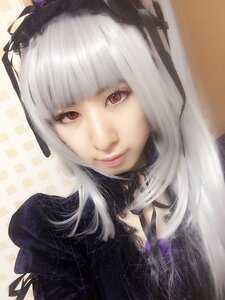 Rating: Safe Score: 0 Tags: 1girl bangs black_dress blunt_bangs closed_mouth gothic_lolita lips lolita_fashion long_hair looking_at_viewer red_eyes smile solo suigintou white_hair User: admin