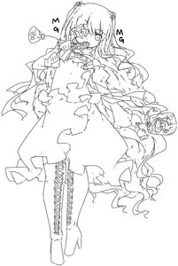Rating: Safe Score: 0 Tags: 1girl bangs boots bow cross-laced_footwear dress eyebrows_visible_through_hair flower full_body greyscale hair_ornament image kirakishou lace-up_boots long_hair long_sleeves monochrome solo striped very_long_hair white_background User: admin