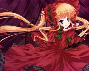 Rating: Safe Score: 0 Tags: 1girl blonde_hair blue_eyes bonnet bow commentary_request dress flower frills image long_hair long_sleeves open_mouth petals photoshop_(medium) red_dress rose rose_petals rozen_maiden shinku solo twintails very_long_hair yuzuno_ha User: admin