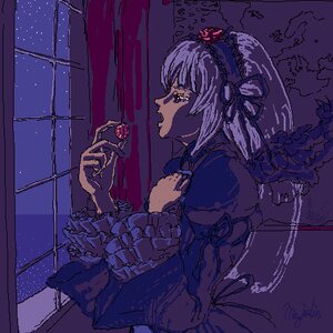Rating: Safe Score: 0 Tags: 1girl auto_tagged eating flower food hairband image long_sleeves night night_sky oekaki open_mouth rose sky solo star_(sky) starry_sky suigintou window User: admin