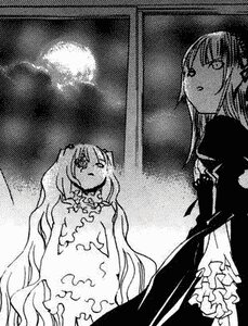 Rating: Safe Score: 0 Tags: 2girls dress frills greyscale image kirakishou long_hair long_sleeves monochrome multiple_girls pair suigintou very_long_hair User: admin