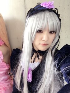 Rating: Safe Score: 0 Tags: 1girl bangs choker closed_mouth flower gothic_lolita lips lolita_fashion long_hair looking_at_viewer red_eyes ribbon solo suigintou upper_body white_hair User: admin