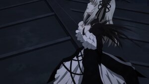 Rating: Safe Score: 0 Tags: 1girl black_dress black_wings closed_eyes dress frilled_sleeves frills hairband image long_hair long_sleeves profile ribbon solo suigintou very_long_hair wide_sleeves wings User: admin