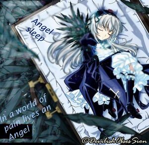 Rating: Safe Score: 0 Tags: 1girl black_dress blurry blurry_background blurry_foreground closed_eyes depth_of_field dress flower frills hairband image long_hair long_sleeves motion_blur silver_hair sleeping solo suigintou wings User: admin