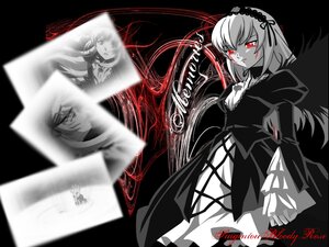 Rating: Safe Score: 0 Tags: 1girl breasts dress hairband image lolita_hairband long_hair long_sleeves looking_at_viewer monochrome red_eyes solo suigintou wings User: admin