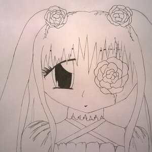 Rating: Safe Score: 0 Tags: 1girl empty_eyes flower hair_flower hair_ornament image kirakishou long_hair monochrome rose solo traditional_media User: admin