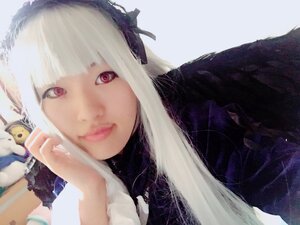 Rating: Safe Score: 0 Tags: 1girl bangs closed_mouth lips long_hair looking_at_viewer red_eyes ribbon smile solo suigintou white_hair User: admin