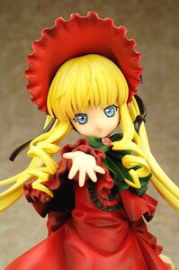 Rating: Safe Score: 0 Tags: 1girl bangs blonde_hair blue_eyes bonnet bow bowtie cowboy_shot doll dress flower green_bow long_hair long_sleeves looking_at_viewer photo pink_rose red_dress rose shinku sidelocks solo twintails User: admin