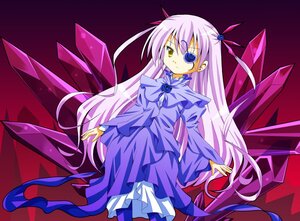 Rating: Safe Score: 0 Tags: 1girl barasuishou dress frills heterochromia image long_hair long_sleeves pantyhose purple_dress solo very_long_hair wings yellow_eyes User: admin