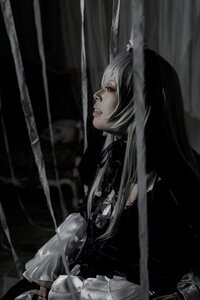 Rating: Safe Score: 0 Tags: 1girl dress long_hair red_eyes solo spot_color suigintou User: admin