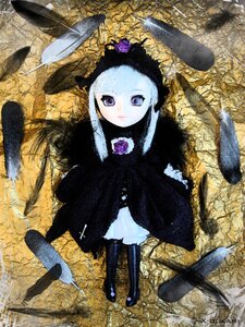 Rating: Safe Score: 0 Tags: 1girl bird doll dress feathers flower knife long_hair looking_at_viewer purple_eyes rose solo suigintou User: admin