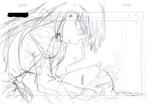 Rating: Safe Score: 0 Tags: 1girl barasuishou image long_hair monochrome sketch solo User: admin