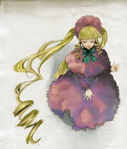 Rating: Safe Score: 0 Tags: 1girl blonde_hair bonnet bow bowtie closed_eyes dress drill_hair full_body green_bow hat image long_hair long_sleeves red_dress shinku solo very_long_hair User: admin