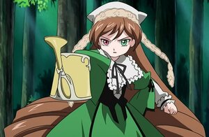 Rating: Safe Score: 0 Tags: 1girl brown_hair dress forest frills green_dress green_eyes head_scarf heterochromia image long_hair long_sleeves looking_at_viewer nature outdoors red_eyes solo suiseiseki tree twintails very_long_hair watering_can User: admin