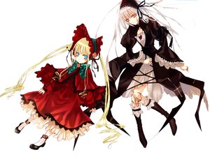 Rating: Safe Score: 0 Tags: 2girls auto_tagged blonde_hair blue_eyes bonnet bow dress frills hairband image long_hair long_sleeves looking_at_viewer multiple_girls pair red_eyes ribbon shinku silver_hair suigintou twintails User: admin