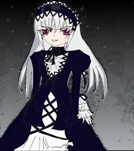 Rating: Safe Score: 0 Tags: 1girl black_dress dress frills image juliet_sleeves long_hair long_sleeves looking_at_viewer pink_eyes puffy_sleeves smile solo suigintou wings User: admin