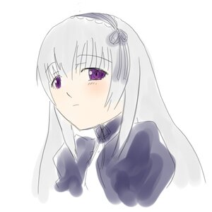 Rating: Safe Score: 0 Tags: 1girl akemi_homura black_hairband black_ribbon blush closed_mouth eyebrows_visible_through_hair hair_ribbon hairband image juliet_sleeves long_hair long_sleeves looking_at_viewer puffy_sleeves purple_eyes ribbon simple_background solo striped suigintou upper_body white_background User: admin