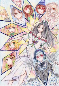 Rating: Safe Score: 0 Tags: 6+girls black_hair black_wings blonde_hair brown_hair closed_eyes dress eyepatch flower green_eyes green_hair hat heterochromia hina_ichigo image kanaria long_hair multiple multiple_girls red_eyes red_flower rose shinku smile souseiseki suigintou suiseiseki tagme traditional_media watercolor_(medium) wings User: admin